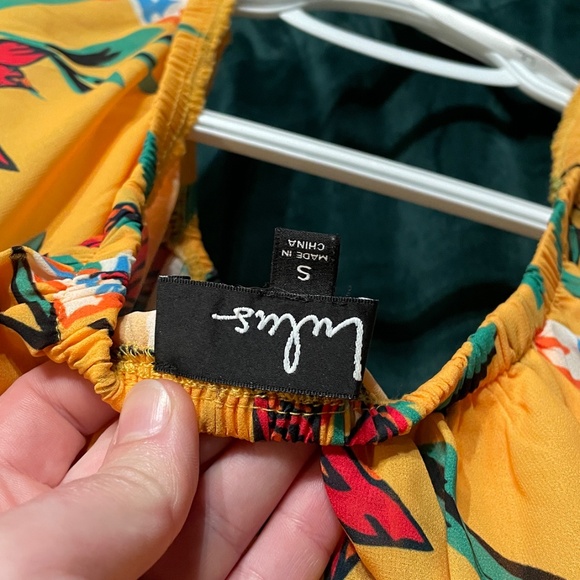 Lulus Cancun Cutie Yellow Floral Print Off-the-Shoulder Maxi Dress - Picture 3 of 7